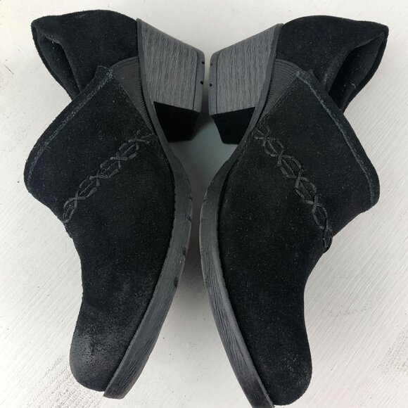 EARTH ORIGINS Women's 6.5W Opal WIDE Black Suede Ankle Bootie Slip On Shoes - Picture 10 of 13